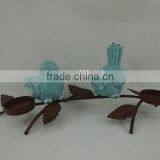 Novelty Ceramic Bird With Rusty Metal Trunk thumbnail-4