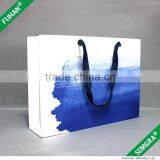 Custom Multicolor Paper Bag With Cotton Ribbon Handle for Clothing thumbnail-2