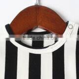 Sweet New Born Baby Gift Set Black White Striped Baby Romper Set thumbnail-4