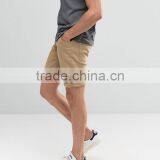 2016 High Quality Latest Custom Five Pocket Men's Khaki Slim Fit 100% Cotton Stretch Denim Concealed Fly Casual Plain Hot Shorts thumbnail-4