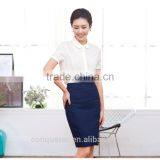 Summer Season Women's Work Uniform Shirt And Skirt Uniform thumbnail-2