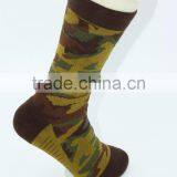 Men Camouflage Design Crew Sport Socks Thick Elite Basketball Socks thumbnail-4