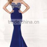 2 Colors Beaded Luxrious Mermaid Sleeveless Dresses for Wedding Party thumbnail-2