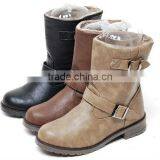 2sbd0838 Winter Fur Synthetic Leather Riding Boots thumbnail-1