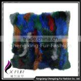 CX-D-55 Genuine Fox Fur Wholesale Custom Colorful Latest Design Cushion Cover thumbnail-1