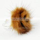 CX-A-53 Genuine Rex Rabbit Fur Flower Five Finger Ring thumbnail-1