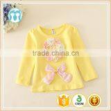 Retail/ Wholesale Baby Girls Candy Undershirt and Solid Yellow T-shirt 1 Piece,christmas Outfits for Kids thumbnail-1