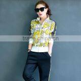Latest Design Fashion Tops Tracksuit Full Zip Wholesale Women Printing Tracksuit Custom thumbnail-4