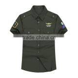 High quality short Sleeve Airline Pilot Shirts, 100%cotton Pilot shirt