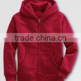 BOYS BLANK ZIPPER UP HOODED SWEATSHIRT thumbnail-1