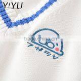 Hot Sale Women White Cotton Japanese School Uniform Sweater Vests thumbnail-3
