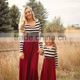 2017 On Sale Summer Fashion Outfits Mother and Daughters Dresses Matching Family Clothing Sets thumbnail-4