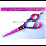 Pink Hairdressing Hair Cutting Scissors Shears 5.5"
