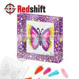 Cross Stitch Butterfly Wall Art Craft Toy Kit Design Your Own Diy thumbnail-1