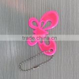 China new design promotion soft reflective PVC key chain