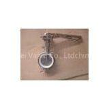 Stainless Steel BS4504 PN10 / PN16 Wafer Butterfly Valve With Minimized Operating Torque thumbnail-1