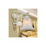 White Luxury Zinc Alloy Indoor Wall Lights Modern Style for Bedroom / Living Room