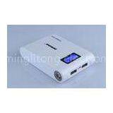 8400mAh 5Volt Double USB GPS Power Bank LED Display Screen White