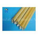 Braided Polyurethane Sleeving Non-alkali Fiberglass PU Coated Hose Yellow or Red thumbnail-1