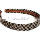 BLK & WHT FABRIC Headband,headgear,headwear