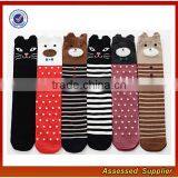 Wholesale Custom Girl and Boy Cotton Colorful Animal Cartoon Tube Socks for Baby Knee High Socks JH58 thumbnail-2
