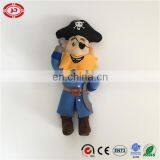 Pirate captain with hook hand single eye toy stuffed doll