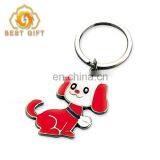 2018 Best Selling Metal Plated Dog Keychain