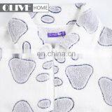 2018 Super Soft Adult Pyjamas Personalized Glue and Back Printing Brushed Coral Fleece Bathrobe thumbnail-4