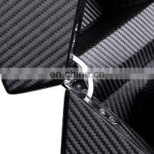 Black Carbon Fiber PU Leather 2 Slot Automatic Mechanical Electronic Shaker Watch Winding Shaker Motor Box thumbnail-3