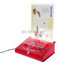 Высококачественный акриловый подставка для отображения наушников, под заказ по цвету. Акриловая мини-коробка для динамиков