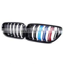 THREE COLOR F12 Double Slat Line Car Front Mesh Grille For BMW 6 Series M6 Kindly Grill 2012-2016 thumbnail-1