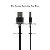Newest Jabees High Quality Tangle-free 2-in-1 Flact Cable Micro USB Cable thumbnail-5