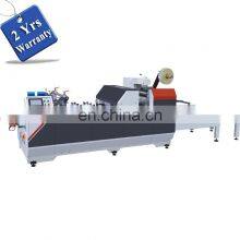 UTM650B Automatic kraft gift paper packaging box Window patching making Machine with rotary plastic film cut