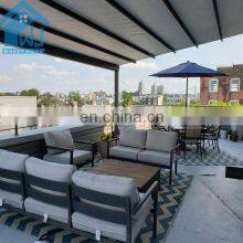 Outdoor Electric Waterproof 6m Motorized Retractable Awnings With Roller Side Blind