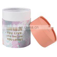 Hot Sale Wholesale Luxury Beauty Color Custom Printing Paper Gift Round Tea Box Cylinder Tube Gift Cardboard Paper Packaging Box thumbnail-3