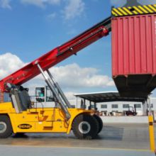 Chinese container reach stacker manufacturer vs Sany 45ton container lift truck Hyster 45 ton container stacker price
