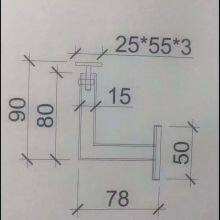 Stair Guardrail Accessories Wall Stair Pipe Support thumbnail-2
