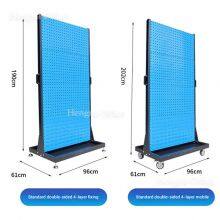 Heißverkaufendes aus China gefertigtes Metallwerkzeugregal mit 4 Etagen und doppelter Seite für mobile Werkstätten thumbnail-1