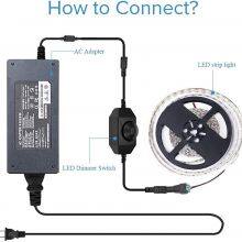 144W Max Load Dimmer Switch Knob Led DC12-24V Single Color Lighting Strip Cob SMD Rotary Controller thumbnail-4
