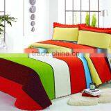 3 Pcs Gorgeous Sanded Quilt Bed Set Stripe Design In Multi Color thumbnail-1