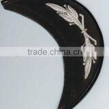 Embroidred Hand Machine Visor Ecussons Bullion Passementerie Head Wear Visor