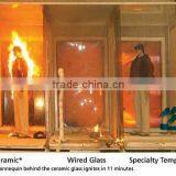 Jinyao safty 1.5 hour , 3 hour , 2 hour fire rated glass with CCC CE&BV Fire Glass