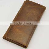 Multifunction High Quality Long Three Folds Rfid Leather Wallet With Button thumbnail-2