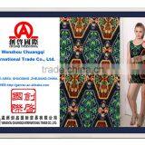 100% Cotton Fabric China Textiles Big Pattern Print for Beautiful One-piece Dress thumbnail-1