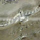 Luxury Handmade Custom Heart Shaped Sliver Plating European Style Lead Tin Zinc Alloy Metal Jewelry Box Accessories Gift Box thumbnail-6