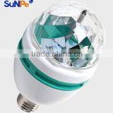 360 Degree Rotating RGB Multi Color Changing Magic Ball Decoration Party Disco Strobe Light thumbnail-2