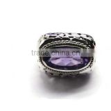 925 Sterling Silver Gemstone Amethyst ring