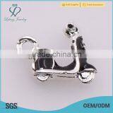 Wholesale Black Motorcycle Design Custom Charms, Zinc Alloy Custom Jewelry Made Charms thumbnail-1