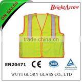 ENISO 20471 Standard Cheap Reflective Yellow Bicycle Safety Waistcoat thumbnail-1