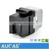Anti-Dust Shutter UTP Cat5e Keystone Jack for Network Cable Fit to Standard 86 Faceplate Hot Sell